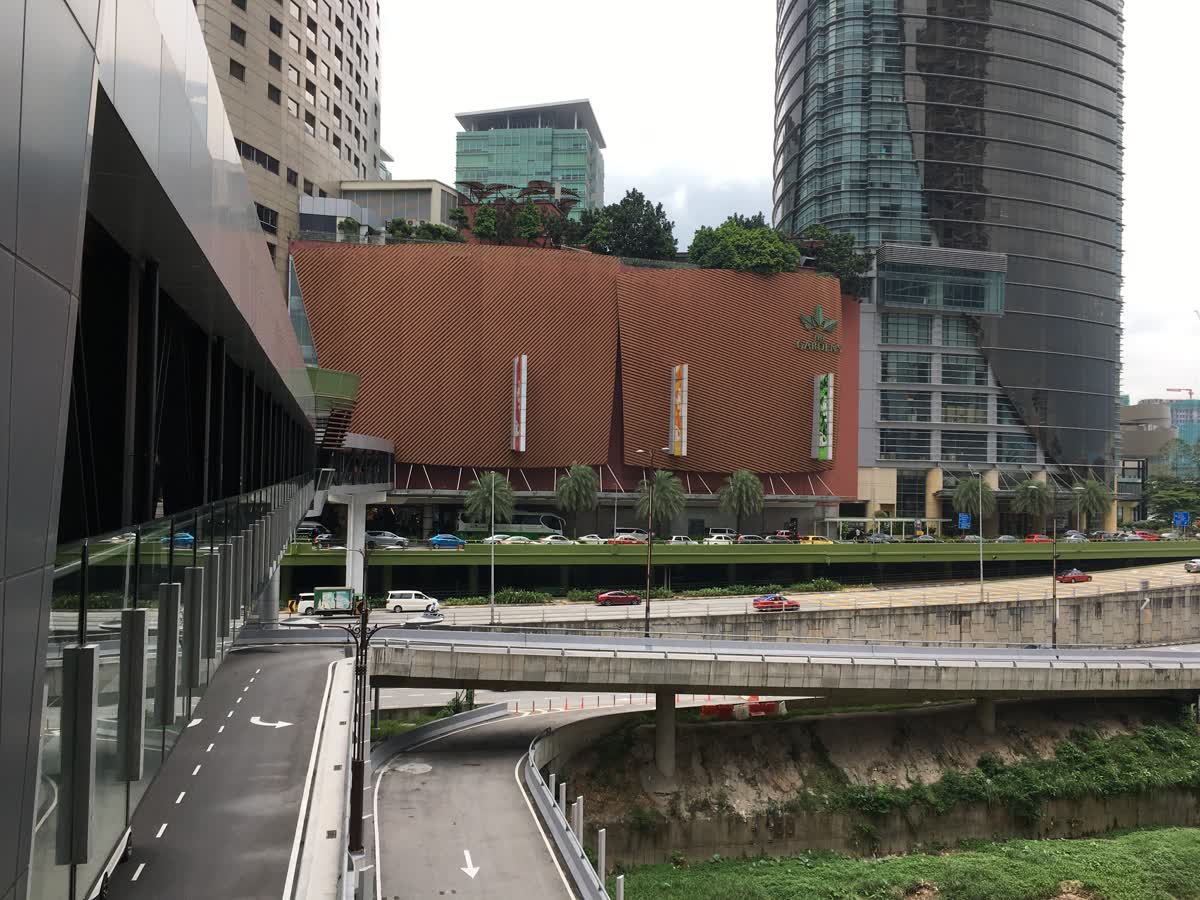 The KL Eco City mall and office towers from the road